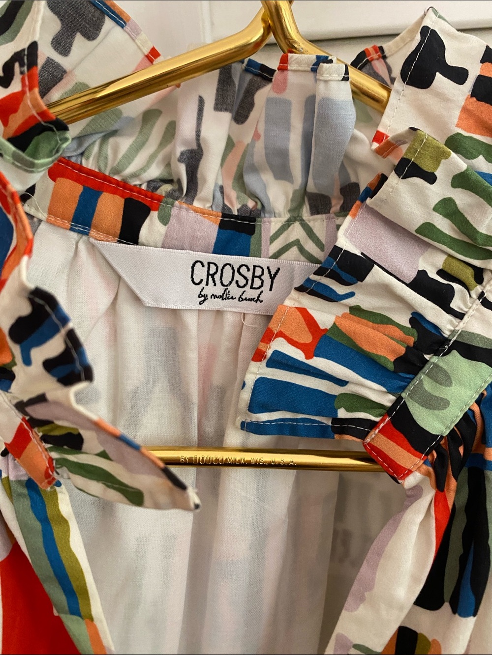 CROSBY by Mollie Burch || ‘Watts’ V Neck Midi Bazaar Printed Dress - Picture 3 of 9